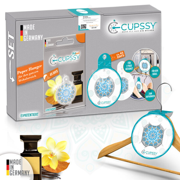 DuftPad und Paperhänger Schrankduft & Schublade Tabacco Vanille Parfüm Duft - Cupssy AirPad