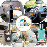 Duft Set für Schrankduft, Schublade und unterwegs Tobacco Vanille Parfüm Duft - Cupssy SET AirPad + AirSpray