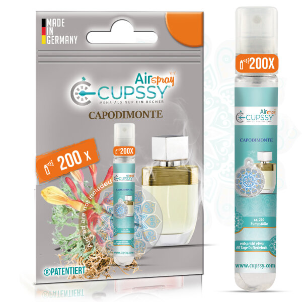 Lufterfrischer Spray Schrankduft & Schublade Capodimonte Parfüm Duft - Cupssy AirSpray