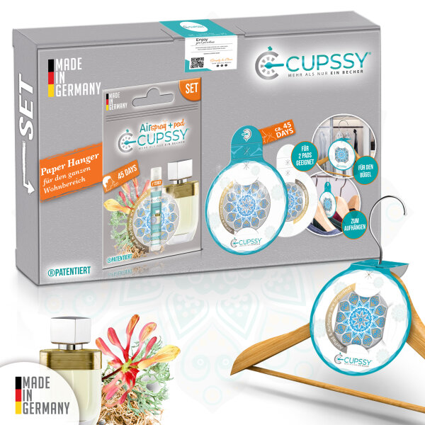 Duft Set für Schrankduft, Schublade und unterwegs Capodimonte Parfüm Duft - Cupssy SET AirPad + AirSpray