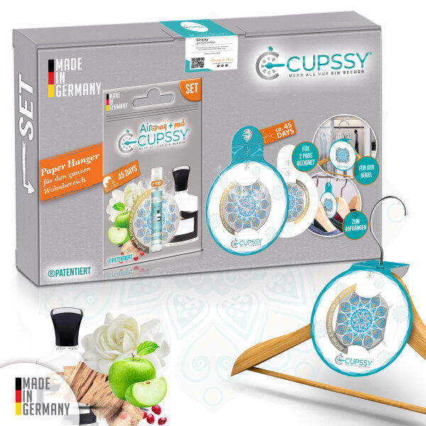 Duft Set für Schrankduft, Schublade und unterwegs Creed Aventus Parfüm Duft - Cupssy SET AirPad + AirSpray