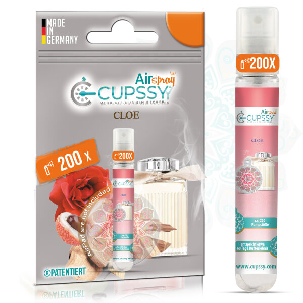Lufterfrischer Spray Schrankduft & Schublade Chloe Parfüm Duft - Cupssy AirSpray