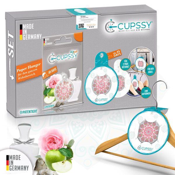 DuftPad und Paperhänger Schrankduft & Schublade White Jasmin Parfüm Duft - Cupssy AirPad