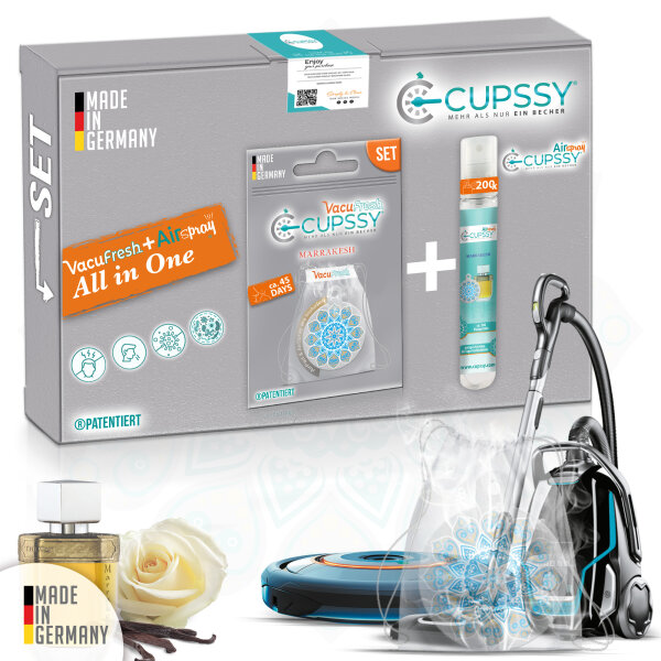 Staubsauger Duft Jardin de Marakesch Parfüm Duft - Cupssy SET AirPad + AirSpray