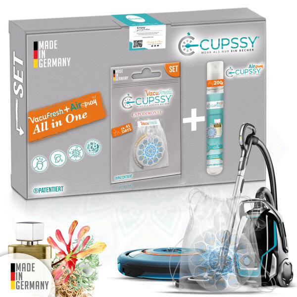 Staubsauger Duft Capodimonte Parfüm Duft - Cupssy SET AirPad + AirSpray