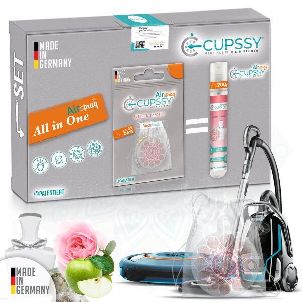 Staubsauger Duft White Jasmin Parfüm Duft - Cupssy AirSpray