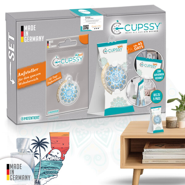 Cupssy Table AirPad Raumerfrischer Duft: California Scents Parfüm - für Ihr Zuhause und Büro