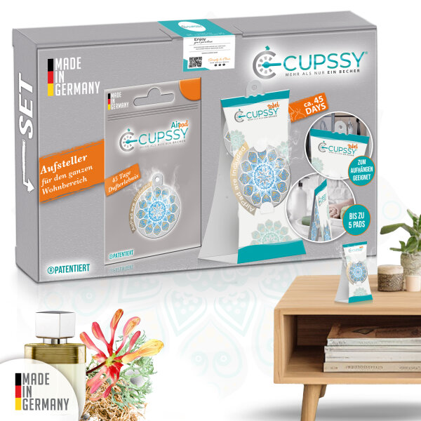 Cupssy Table AirPad Raumerfrischer Duft: Capodimonte Parfüm - für Ihr Zuhause und Büro