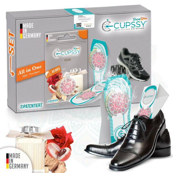 Cupssy Schuh Duftpad mit Shoe Span Paper im Duft Chloe Parfüm AirPad