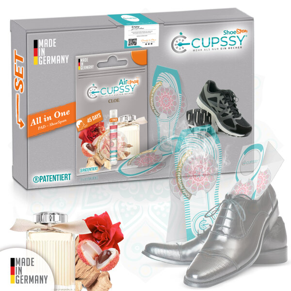 Cupssy Schuh Duftspray und AirPad im Duft Set Chloe Parfüm AirSpray