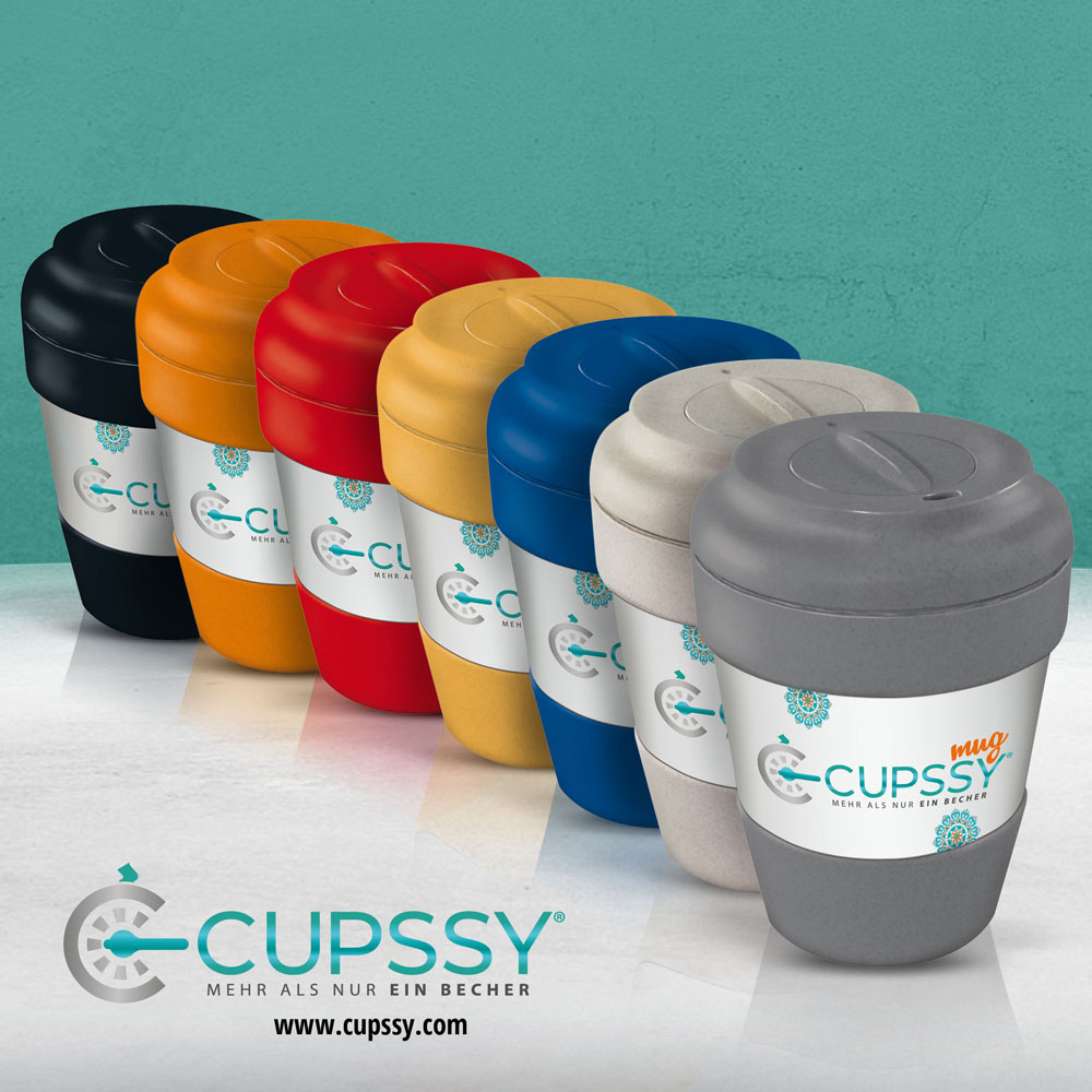 Cupssy mug Kaffeebecher mit Verschluss, um sicher zu trinken, verschiedene Farben