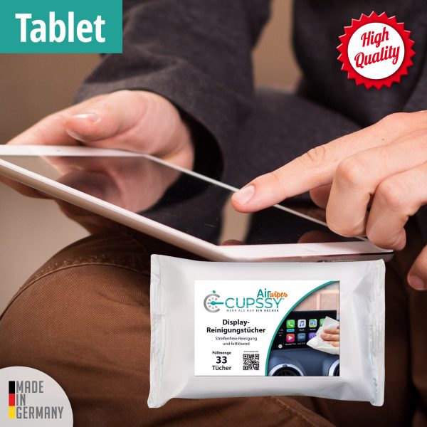 Cupssy AirWipes Display Reinigungstücher für Tablet